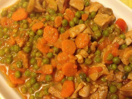 Spezzatino di vitello con verdurine e pomodorini